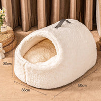 HKM-5313085 Cozy Removable and Washable Large Lambswool Cat Nest for Ultimate Comfort