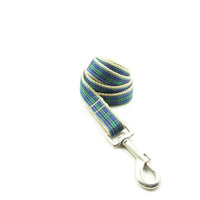HKM-5313213 Green Checkered Polyester Dog Chain for Stylish Walks