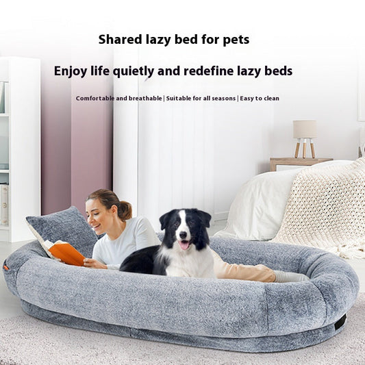 HKM-5313469 Removable and Washable Dog Bed for Adults - Short Hair Fabric, Available in Multiple Colors and Sizes