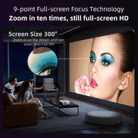 HKM-531347 1080P 4K 1350ANSI LCD Home Cinema Projector for TV Stick and Laptop Compatibility