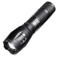HKM-531347 High-Performance Aluminum Alloy LED Flashlight with 18650 Battery, Super Bright T6 Outdoor Light