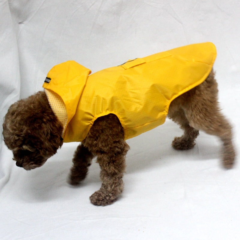 HKM-5313597 Waterproof Big Dog Raincoat with Reflective Stripes - All-in-One Design for Outdoor Protection