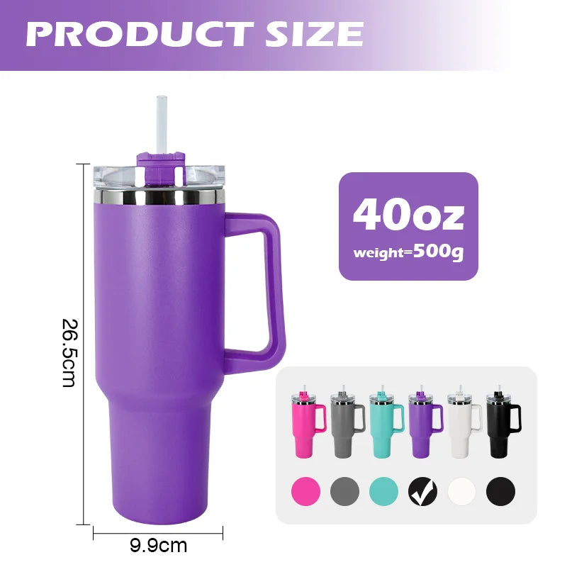 HKM-531411 Personalised 40oz Stainless Steel Travel Mug with Flexible Handle for Nurses