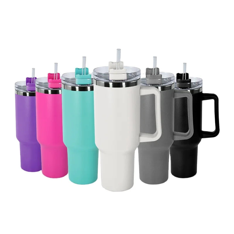 HKM-531411 Personalised 40oz Stainless Steel Travel Mug with Flexible Handle for Nurses