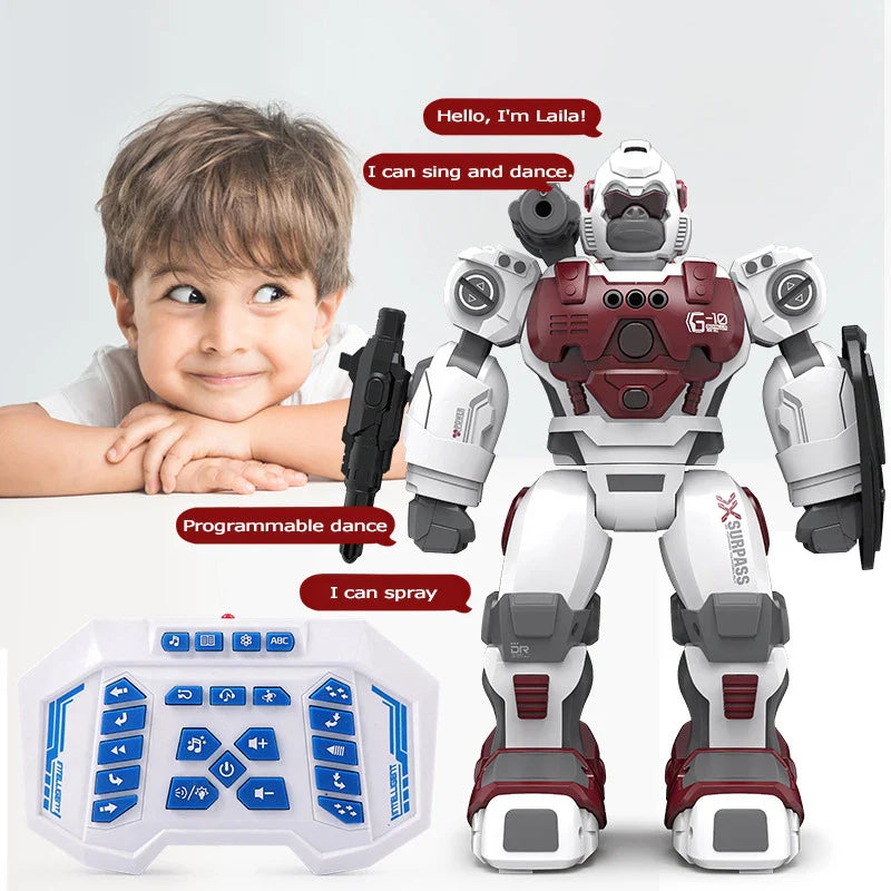 HKM-531411 Smart RC Robot Toy with Gesture Control and Stunt Features for Kids Ages 6 and Up