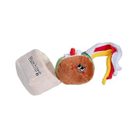 HKM-5314237 Plush Hamburger Sandwich Toy for Pets with Ringing Paper