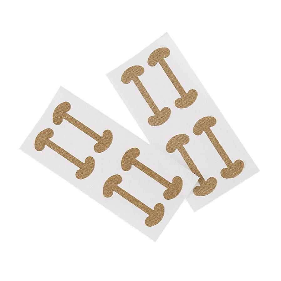 HKM-531475 Cotton Toe Stickers for Quick Pedicure and Nail Care - Skin Color, Free Size