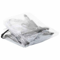 HKM-5314877 Transparent PVC Pet Stroller Rain Cover - 65 x 32 x 57 cm, Waterproof and Foldable Design for All Breeds