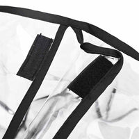 HKM-5314877 Transparent PVC Pet Stroller Rain Cover - 65 x 32 x 57 cm, Waterproof and Foldable Design for All Breeds