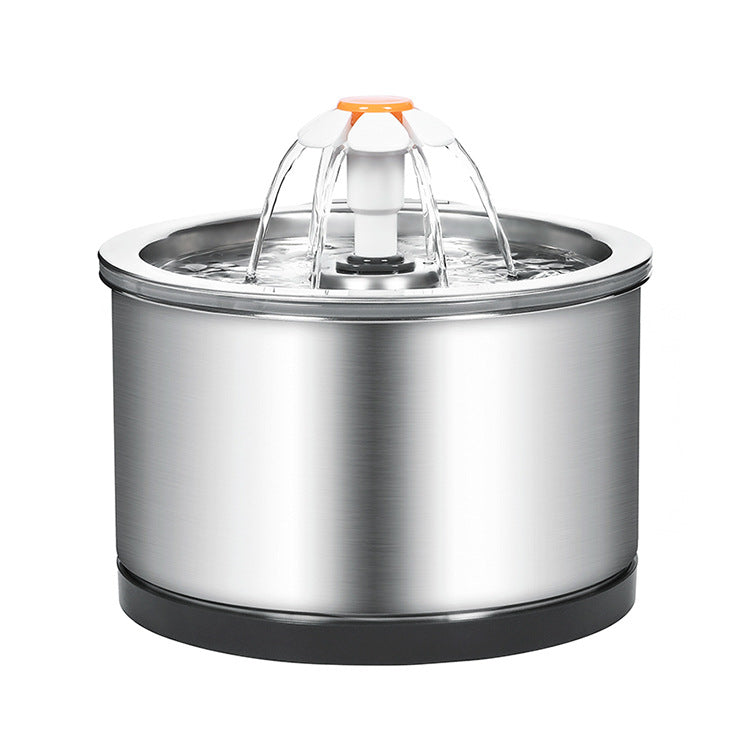 HKM-5315261 Stainless Steel Detachable Cat and Dog Drinking Fountain with USB Adapter