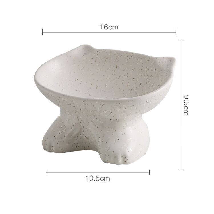 HKM-5315389 Anti-Upset Porcelain Pet Bowl - Large Capacity, High Temperature Resistance, Wear-Resistant