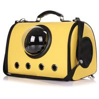 HKM-5315645 Transparent PU Rainproof Portable Pet Backpack for Cats and Small Dogs