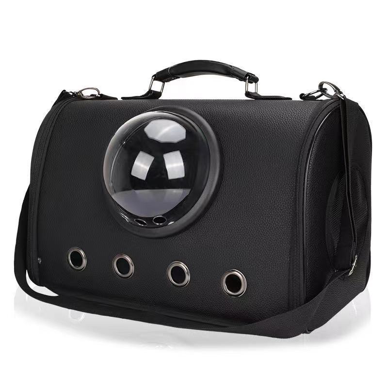 HKM-5315645 Transparent PU Rainproof Portable Pet Backpack for Cats and Small Dogs