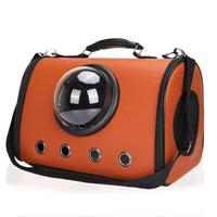 HKM-5315645 Transparent PU Rainproof Portable Pet Backpack for Cats and Small Dogs