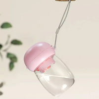 HKM-5316669 Portable Pet Water Bottle for Travel - 300ml & 550ml Options, High Temperature Resistant, Lanyard Included
