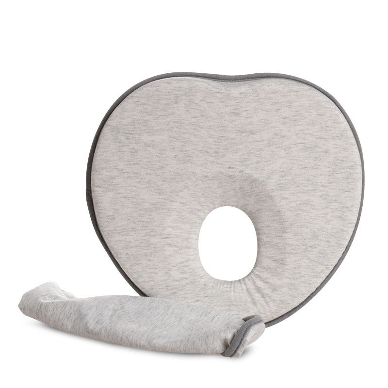 HKM-531667 Baby Heart-shaped Pillow with Memory Foam and Cotton Cover - Various Colors and Styles Available