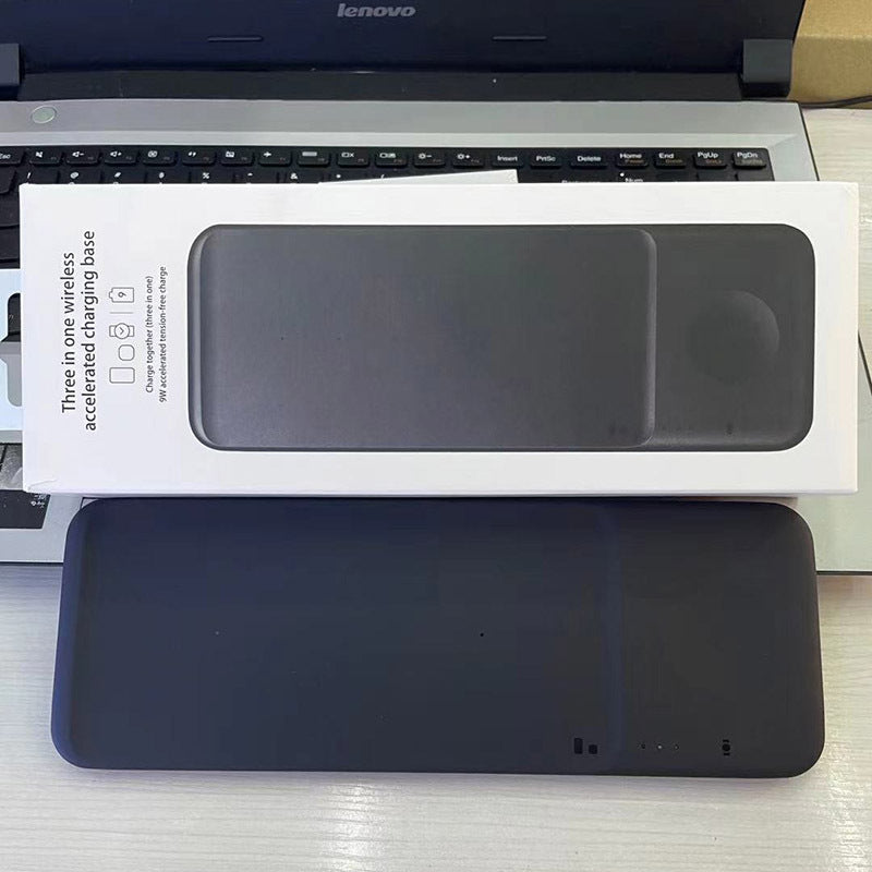 HKM-531859 Dual Wireless Charger for Headset and Watch – Foldable & Detachable Design for Easy Use