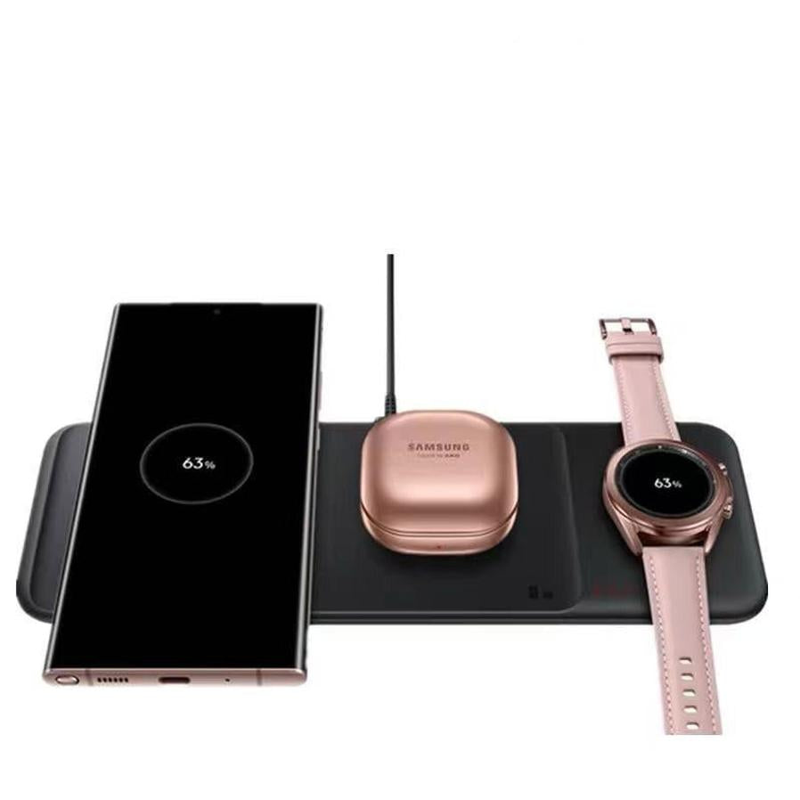 HKM-531859 Dual Wireless Charger for Headset and Watch – Foldable & Detachable Design for Easy Use