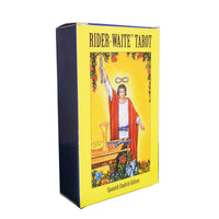 HKM-531859 English Fate Divination Tarot Card Set - 78 Cards in Color Box, 6x10.3cm Size