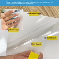 HKM-5319357 Furniture Chair Anti-Scratch Protective Stickers - 4 PCS, White Plastic, 440*300MM