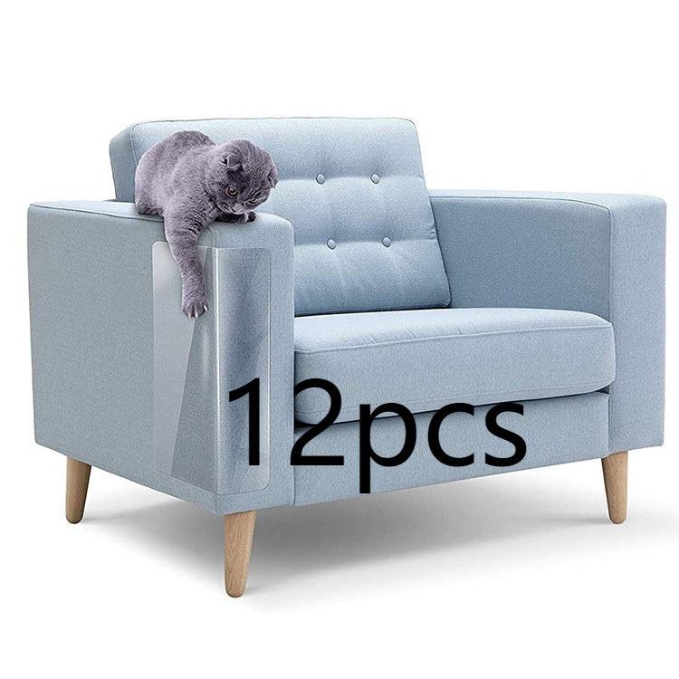 HKM-5319357 Furniture Chair Anti-Scratch Protective Stickers - 4 PCS, White Plastic, 440*300MM