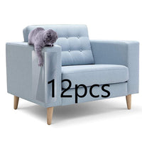 HKM-5319357 Furniture Chair Anti-Scratch Protective Stickers - 4 PCS, White Plastic, 440*300MM