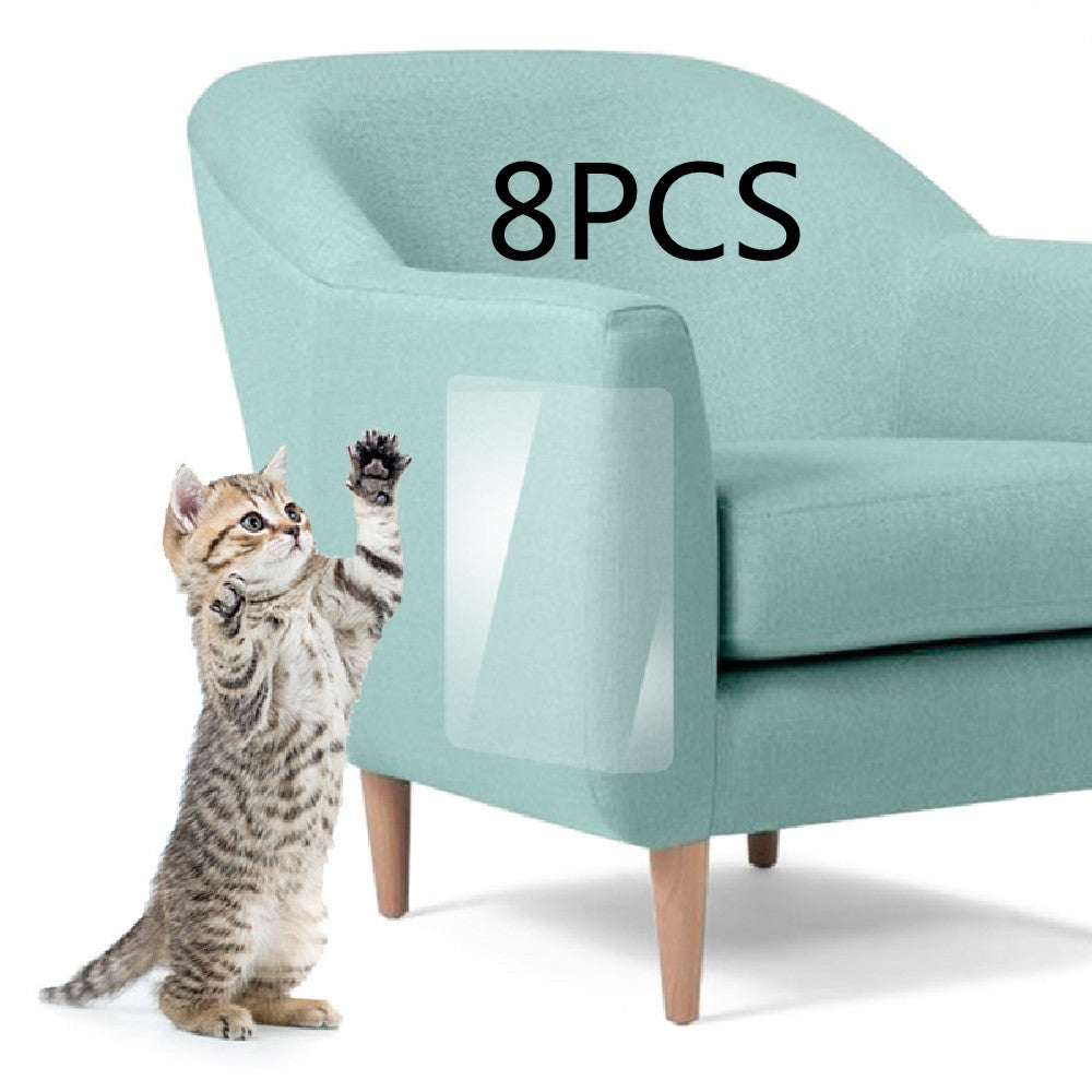 HKM-5319357 Furniture Chair Anti-Scratch Protective Stickers - 4 PCS, White Plastic, 440*300MM