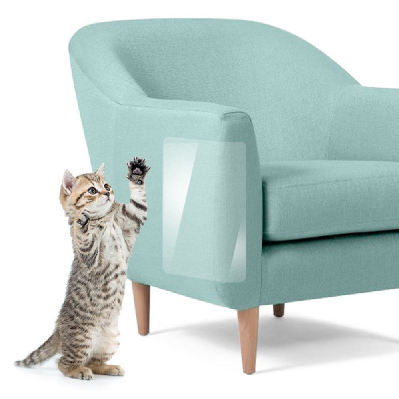 HKM-5319357 Furniture Chair Anti-Scratch Protective Stickers - 4 PCS, White Plastic, 440*300MM