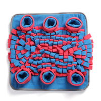 HKM-5319997 Pet Sniffing Training Pad - Durable Slow Feeder Blanket for Dogs, Interactive Decompression Mat in Green, Blue, Yellow
