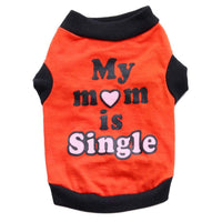 HKM-532051 Cotton Small Dog Vest for All Breeds - Stylish Leisure Wear in Orange and Rose Red