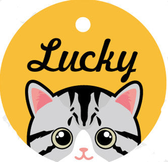 HKM-5321021 Custom Acrylic Pet Identity Plate with Bell and Collar Attachment - Lightweight and Elegant Design