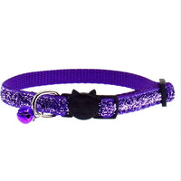 HKM-5321149 Adjustable Colorful Fish Scale Cat Collar with Bell ¨C Soft Nylon Material