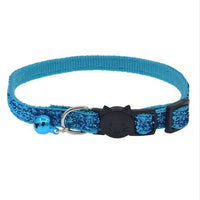 HKM-5321149 Adjustable Colorful Fish Scale Cat Collar with Bell ¨C Soft Nylon Material