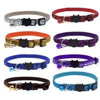 HKM-5321149 Adjustable Colorful Fish Scale Cat Collar with Bell ¨C Soft Nylon Material