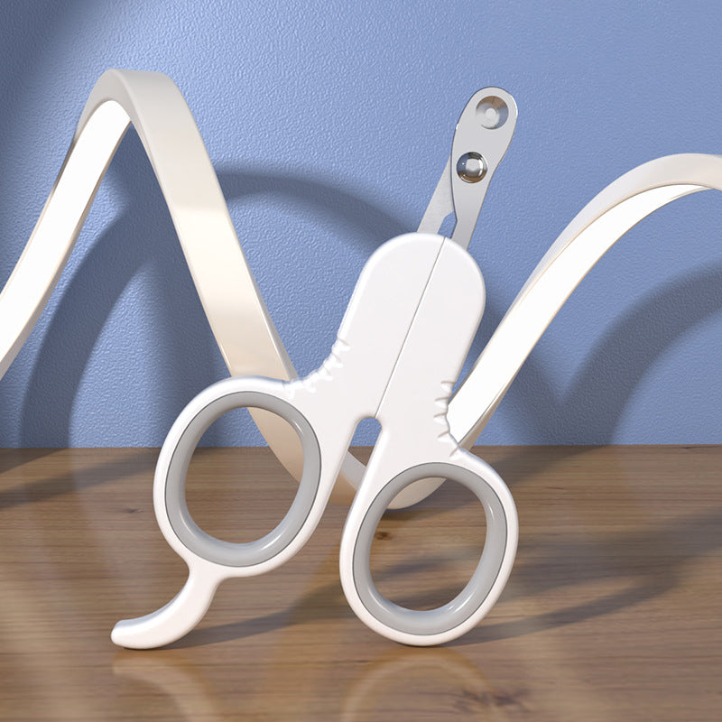 HKM-5322429 Professional Pet Nail Clippers with Curved Tips for Cats and Small Dogs - Ergonomic Non-Slip Handle, Stainless Steel Blades