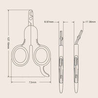 HKM-5322429 Professional Pet Nail Clippers with Curved Tips for Cats and Small Dogs - Ergonomic Non-Slip Handle, Stainless Steel Blades