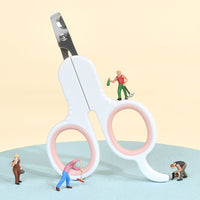 HKM-5322429 Professional Pet Nail Clippers with Curved Tips for Cats and Small Dogs - Ergonomic Non-Slip Handle, Stainless Steel Blades