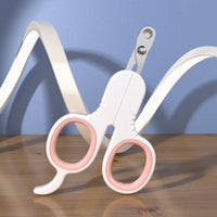 HKM-5322429 Professional Pet Nail Clippers with Curved Tips for Cats and Small Dogs - Ergonomic Non-Slip Handle, Stainless Steel Blades