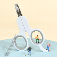 HKM-5322429 Professional Pet Nail Clippers with Curved Tips for Cats and Small Dogs - Ergonomic Non-Slip Handle, Stainless Steel Blades