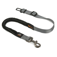 HKM-5324733 Elastic Stretch Dog Seat Belt for Secure Car Travel - Adjustable Length 76CM to 148CM, Nylon Material