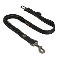 HKM-5324733 Elastic Stretch Dog Seat Belt for Secure Car Travel - Adjustable Length 76CM to 148CM, Nylon Material