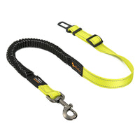 HKM-5324733 Elastic Stretch Dog Seat Belt for Secure Car Travel - Adjustable Length 76CM to 148CM, Nylon Material
