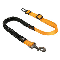 HKM-5324733 Elastic Stretch Dog Seat Belt for Secure Car Travel - Adjustable Length 76CM to 148CM, Nylon Material