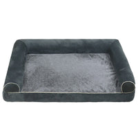 HKM-5324989 Breathable Square Pet Bed in Dark Gray, Light Gray, Khaki, Blue, and Beige, Multiple Sizes Available