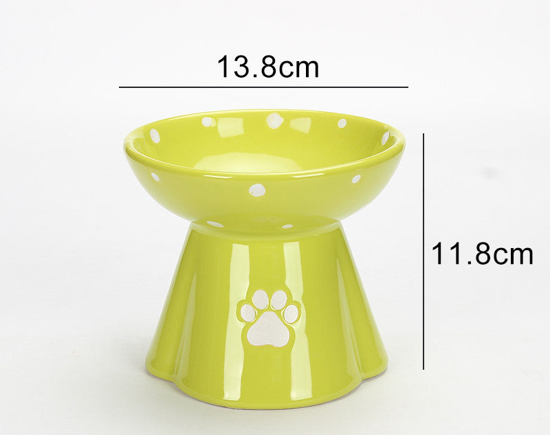 HKM-5325117 Large Capacity Ceramic Pet Bowl for Dogs and Cats, Available in Multiple Colors