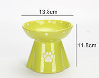 HKM-5325117 Large Capacity Ceramic Pet Bowl for Dogs and Cats, Available in Multiple Colors