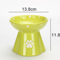 HKM-5325117 Large Capacity Ceramic Pet Bowl for Dogs and Cats, Available in Multiple Colors