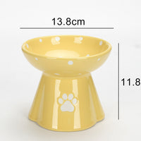 HKM-5325117 Large Capacity Ceramic Pet Bowl for Dogs and Cats, Available in Multiple Colors