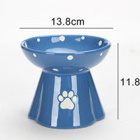 HKM-5325117 Large Capacity Ceramic Pet Bowl for Dogs and Cats, Available in Multiple Colors