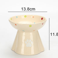 HKM-5325117 Large Capacity Ceramic Pet Bowl for Dogs and Cats, Available in Multiple Colors